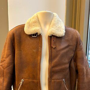 Men's Schott Shearling Jacket L